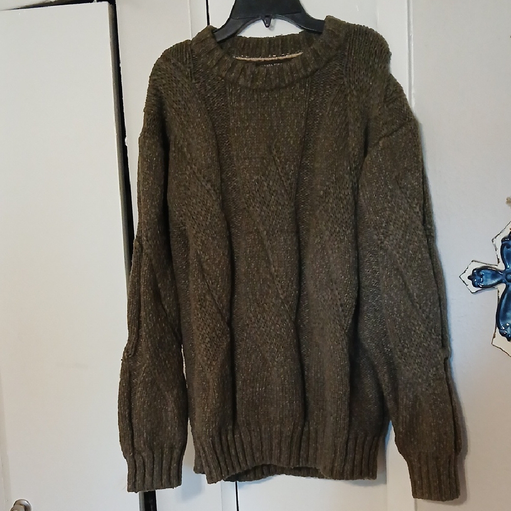 Banana Republic Men's Khaki Crewneck Sweater